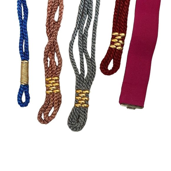Vintage Lot 80’s Belts, Rope and Stretch various colors main image 3